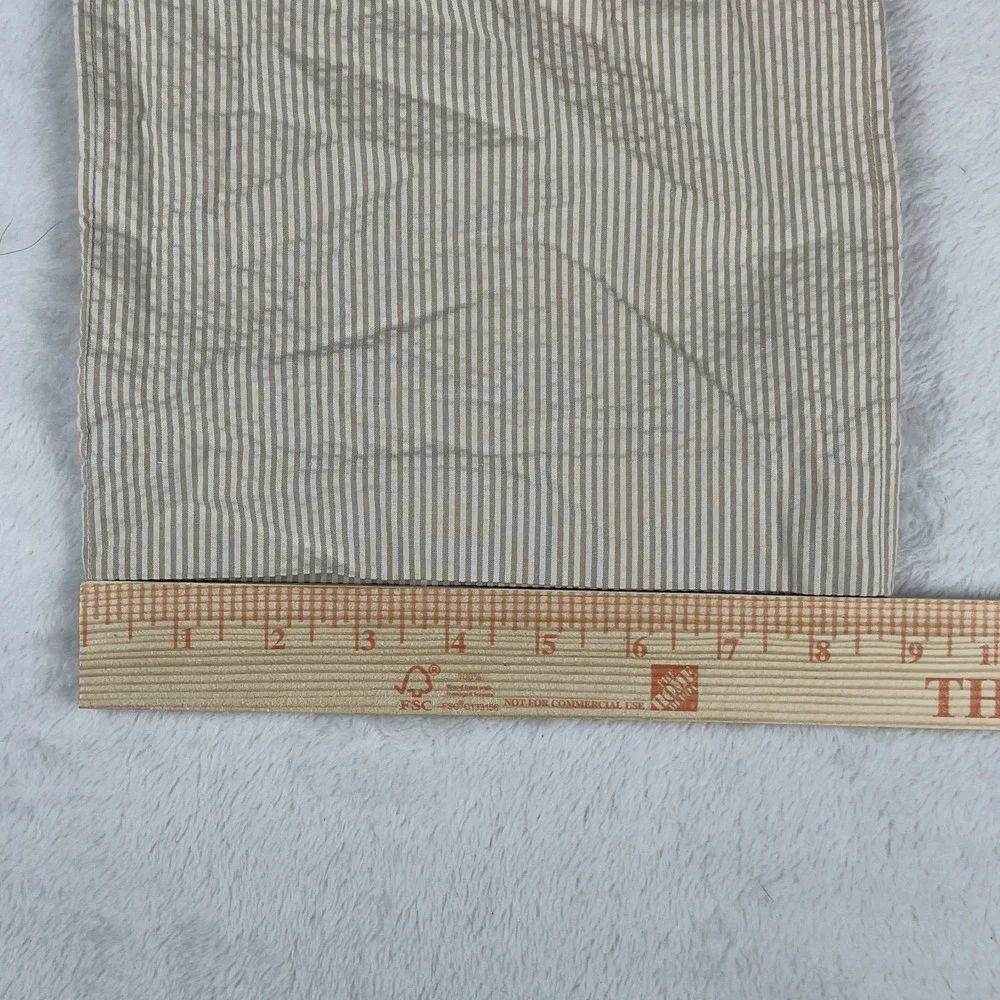 J.CREW Chino Pants‎ Mens 34x34 Beige Striped Seerucker Straight Leg Slash Pocket